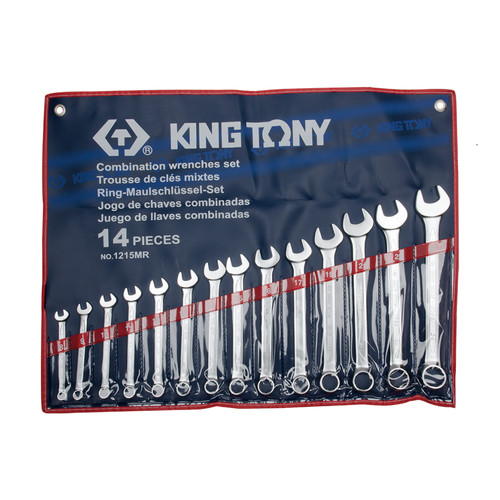 [EZM.8900959] KUNCI RING PAS 14PC - COMBINATION WRENCH SET METRIC 01215MR KING TONY