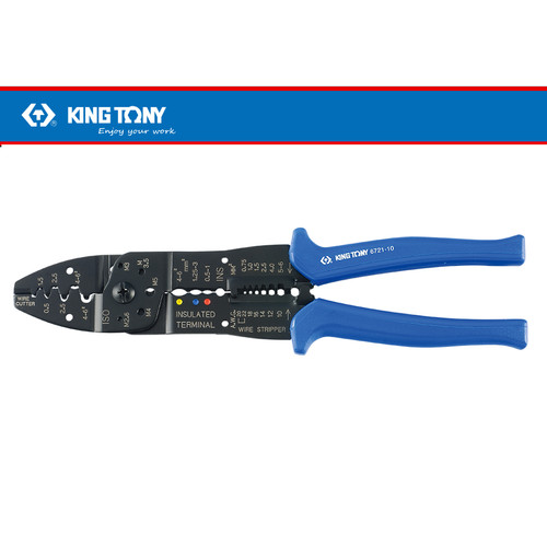[EZM.8900967] TANG KRIMPING - CRIMPING TOOLS PROFESIONAL 9- 3/4" KING TONY 06721-10