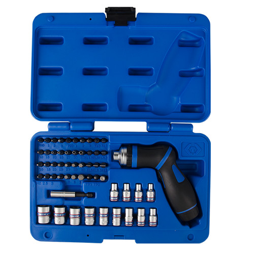 [EZM.8900969] OBENG RATCHET SCREWDRIVER DAN SOCKET SET 55PC 1/4 KING TONY 02555MR