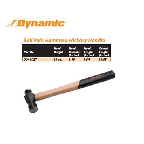 [EZM.8901067] PALU - BALL PEIN HAMMER 16OZ DYNAMIC TOOLS D041027