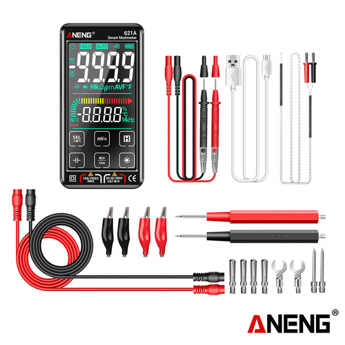 [EZR.2000079] Aneng 621A Pro Multimeter Digital Smart Touch Screen Watch mA Current Ori