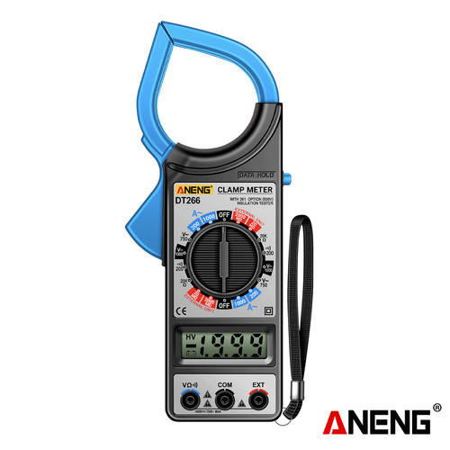 [EZR.2000088] Aneng DT266 LCD 1999 Count Digital Clamp Meter AC Current Large Resistance