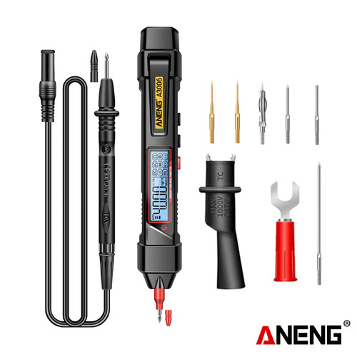 [EZR.2000114] Aneng A3006 Pro Pen Type Digital Multimeter 4000Count Tester Zero Fire
