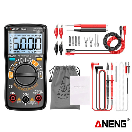 [EZR.2000121] Aneng AL01 Pro Inductance Digital Multimeter DC Voltage Meter Current