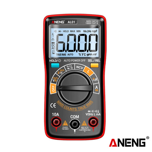 [EZR.2000124] Aneng AL01 Inductance Digital Multimeter 6000 Count True-RMS AC/DC