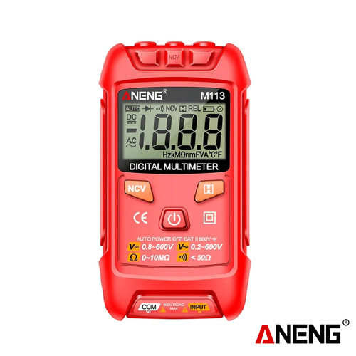 [EZR.2000133] Aneng M113 Mini Digital Multimeter AC/DC Voltmeter 600V 1999 Counts