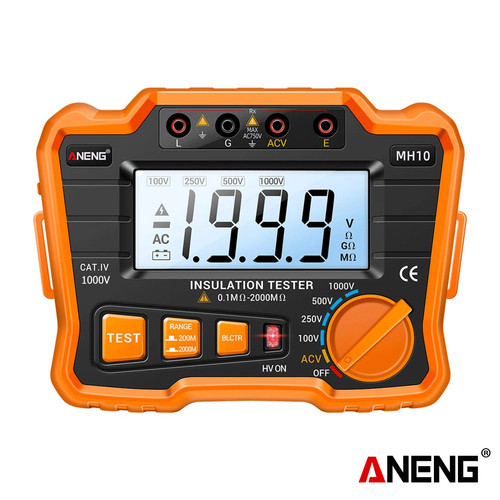 [EZR.2000136] Aneng MH10 Digital Megohmmeter Megger Meter Insulation Tester Original