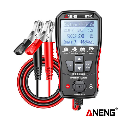 [EZR.2000373] Aneng BT82 Penguji Baterai Mobil Digital Portabel Circut Detektor Bat