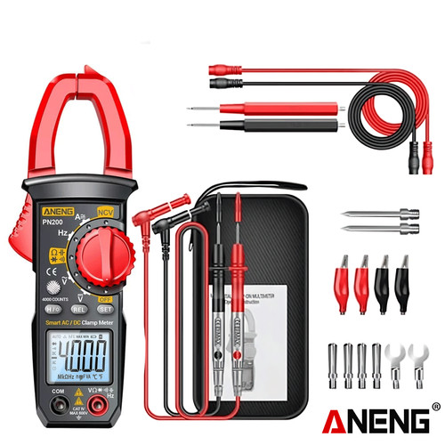 [EZR.2000374] Aneng PN200 Pro Digital Clamp Meter DC/AC 600A Current 4000 Counts Ori