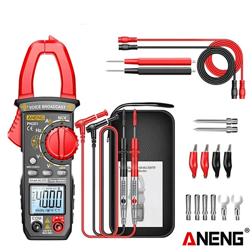 [EZR.2000144] Aneng PN201 Pro Digital Clamp Meter Voice Broadcast Multitester DC/AC