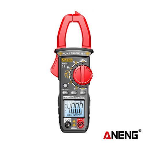 [EZR.2000145] Aneng PN201 Digital Clamp Meter Voice Broadcast Multitester DC/AC