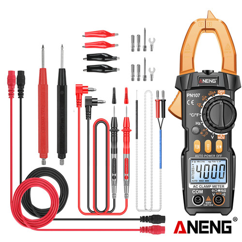 [EZR.2000146] Aneng PN107 Pro Digital 4000 Counts Clamp Meter Volt Multimeter Diode