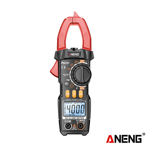 [EZR.2000149] Aneng PN107 4000 Counts Digital Clamp Meter 600A AC Current Tester