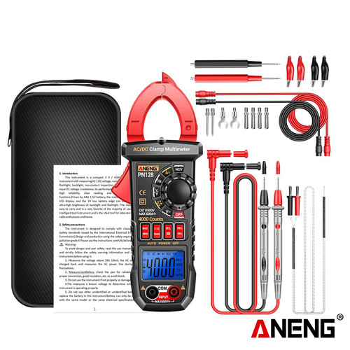 [EZR.2000377] Aneng PN128 Pro Digital Clamp Meter AC Current NCV Multimeter Ammeter