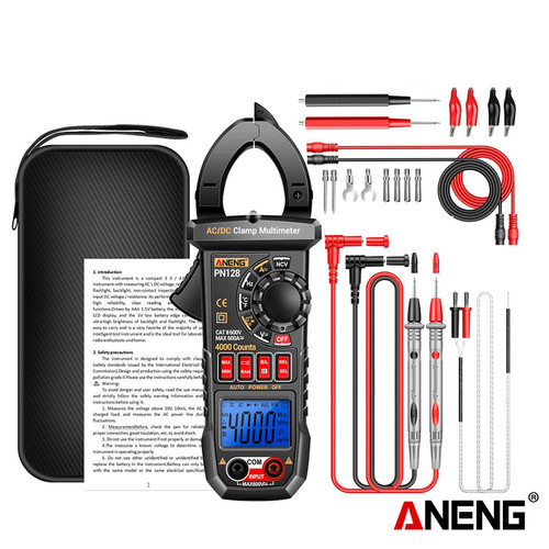 [EZR.2000378] Aneng PN128 Pro 4000 Counts Digital Clamp Meter AC Current Multimeter
