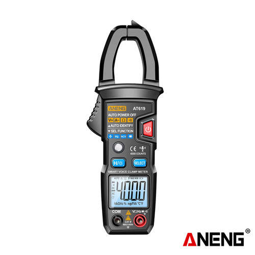 [EZR.2000155] Aneng AT619 Voice Broadcast Automatic Count NCV Clamp Meter Voltage