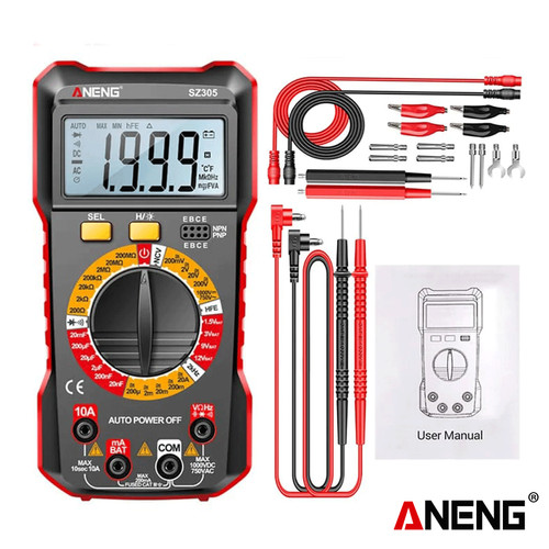 [EZR.2000156] Aneng SZ305 Pro Multifunction Multimeter Digital NCV Battery Detection