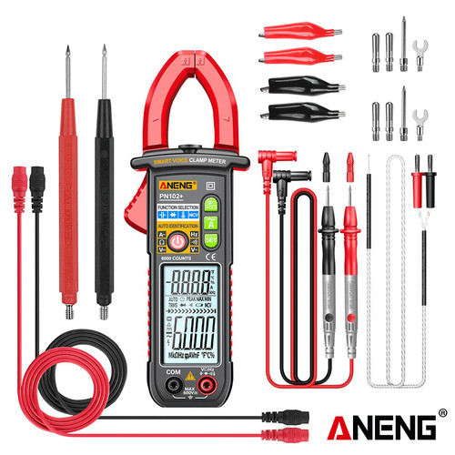 [EZR.2000164] Aneng PN102+ Pro Smart Voice Clamp Meter 6000 Counts Hz Diode Original
