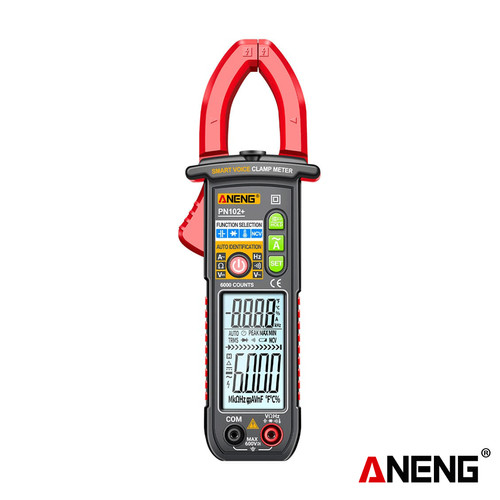 [EZR.2000165] Aneng PN102+ Smart Voice Clamp Meter 6000 Counts Hz Diode Original