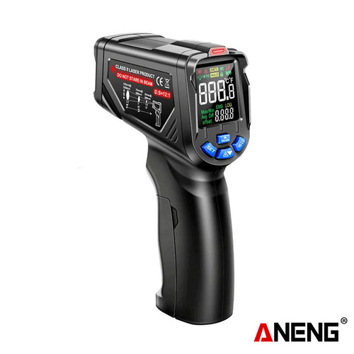 [EZR.2000166] Aneng TH06 Infrared Laser Thermometer High/Low Temperature Gun Ori
