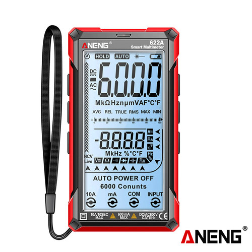 [EZR.2000180] Aneng 622A Digital Multimeter 6000Counts Infrared Laser AC/DC Voltage