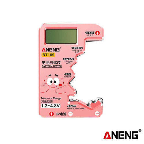 [EZR.2000184] Aneng BT189 Digital Battery Tester LCD Display 9V 1.5V Universal Ori