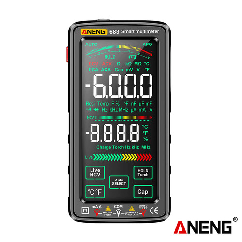 [EZR.2000198] Aneng 683 Smart Touch Screen Multimeter AC/DC Voltage Test Current Ori