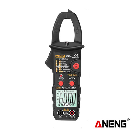 [EZR.2000388] Aneng ST184 Tang Ampere Clamp Meter Voltage AC/DC 6000 Counts Original