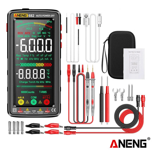 [EZR.2000205] Aneng 682 Pro Digital Multimeter Tester Listrik Rechargeable Ohm Diode