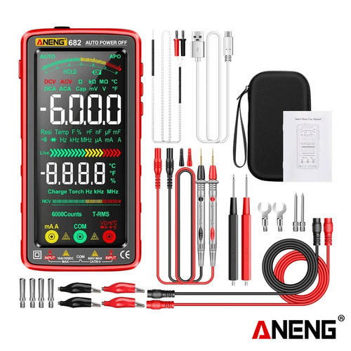 [EZR.2000207] Aneng 682 Pro Smart Digital Multimeter 6000 Counts AC DC Dioda Tes Ori