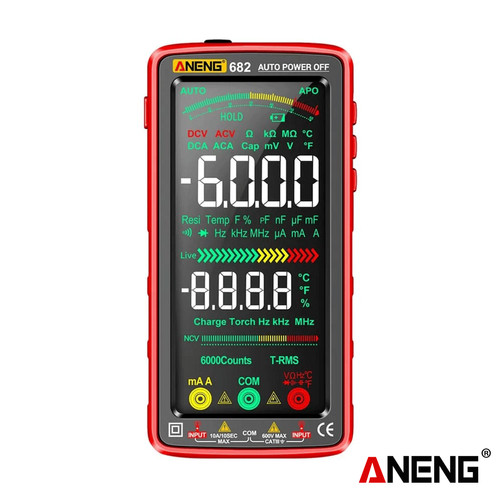 [EZR.2000208] Aneng 682 Smart Digital Multimeter 6000 Counts AC DC Usb Charging Ori