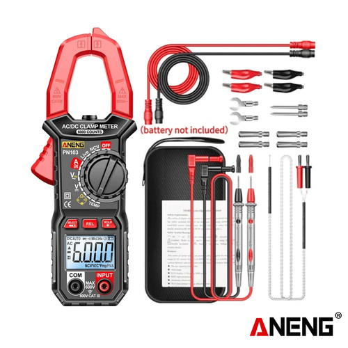 [EZR.2000217] Aneng PN103 Pro Clamp Meter AC/DC Current Professional Multimeter