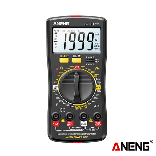 [EZR.2000229] Aneng SZ08+ Digital Professional Multimeter Voice Broadcast Original