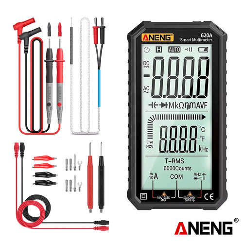 [EZR.2000233] Aneng 620A Pro Multimeter Digital Profesional 6000 Count True RMS Ori