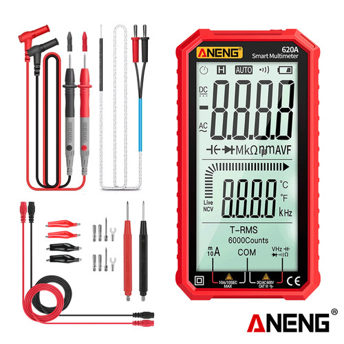 [EZR.2000234] Aneng 620A Pro Digital Multimeter Full Screen Voltage Tester Original