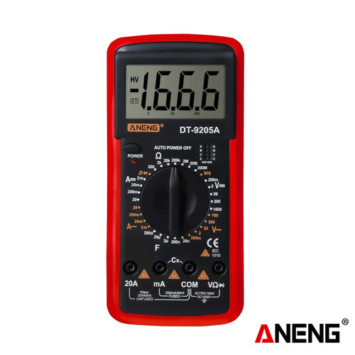 [EZR.2000395] Aneng DT9205A Multimeter Digital Diode Continuity Capacitor Original