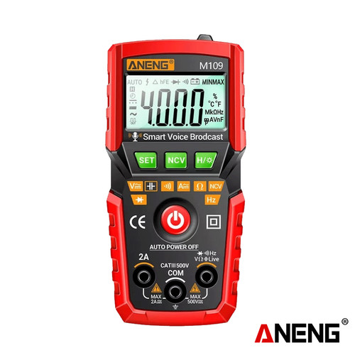 [EZR.2000239] Aneng M109 Digital Multimeter Voice Electrical Instruments Tester Ori