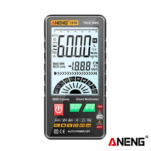 [EZR.2000240] Aneng 616 Multimeter Digital Large Screen Multifunctional True Rms Ori