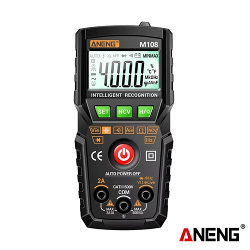 [EZR.2000397] Aneng M108 Digital Multimeter Mini Electrical Voltage AC DC Original