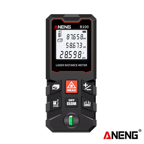 [EZR.2000250] Aneng B100 Digital Laser Distance Meteran Pengukur Jarak 100 Meter Ori