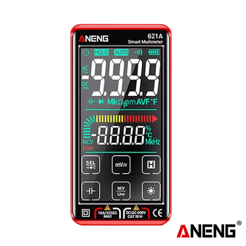 [EZR.2000257] Aneng 621A Multimeter Digital Layar Sentuh True RMS mA DC AC Original