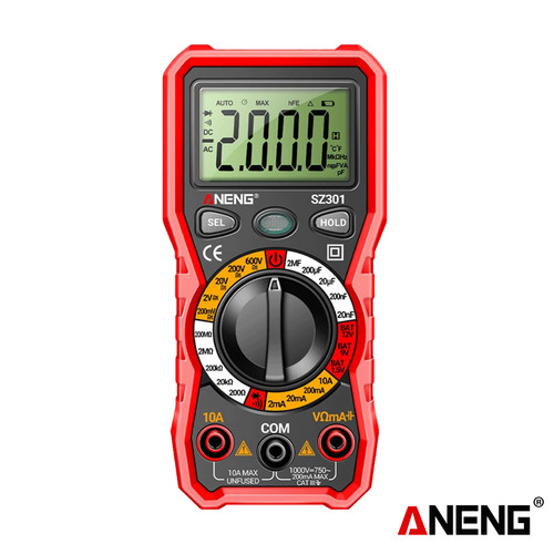 [EZR.2000259] Aneng SZ301 Multimeter Digital Profesional Automatic Cosure Original