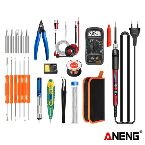 [EZR.2000405] Aneng SL103-25 Solder Digital Kit Set Adjustable Temperature Original