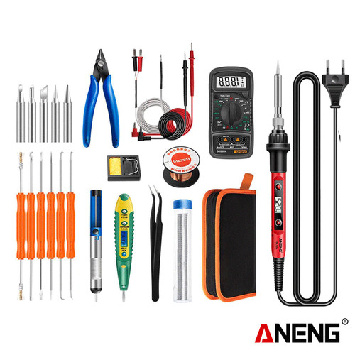 [EZR.2000406] Aneng SL102-24 Solder Digital Kit Set Adjustable Temperature Original