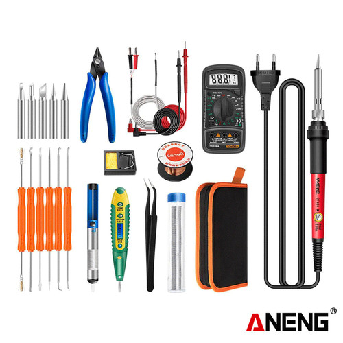 [EZR.2000267] Aneng SL101-24 Soldering Iron Kit Set Adjustable Temperature Original