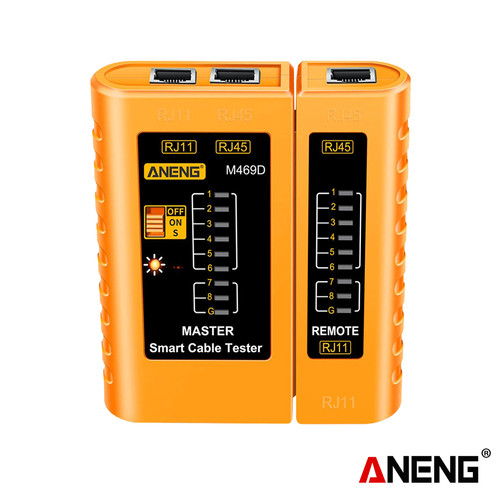 [EZR.2000282] Aneng M469D Tester Jaringan Internet Telpon Network RJ45 RJ11 Original