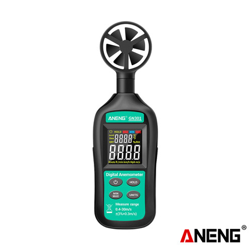 [EZR.2000283] Aneng GN301 Tester Digital Anemometer 0-30 M/s Angin Meter Original