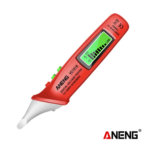 [EZR.2000297] Aneng VC1018 Tespen Digital Non Contact AC Voltage Detector Original