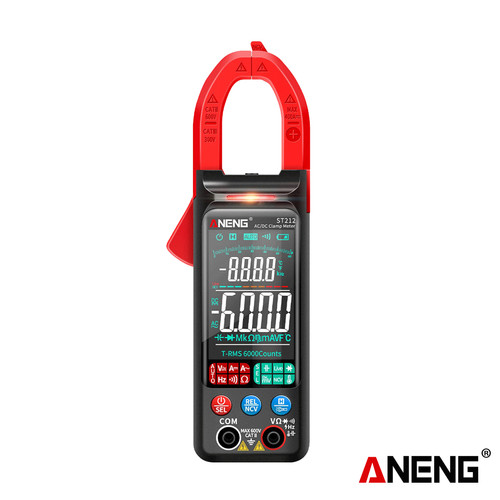 [EZR.2000303] Aneng ST212 Clamp Meter AC DC T-RMS 6000 Counts REL NCV Original