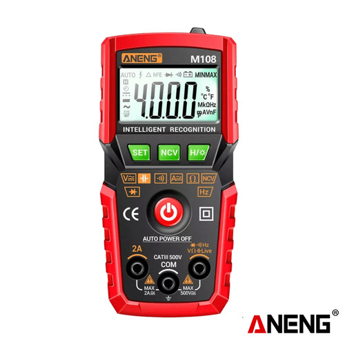 [EZR.2000433] Aneng M108 Mini Digital Multimeter AC/DC Voltage Tester Original